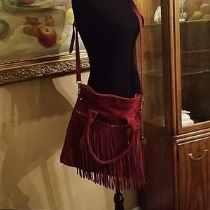 Hobo Lucky Brand Suede Bag